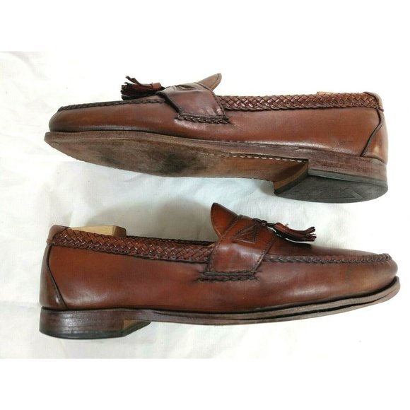  Allen Edmonds Brown Woven Tassel  Loafer 10.5 D main image 11